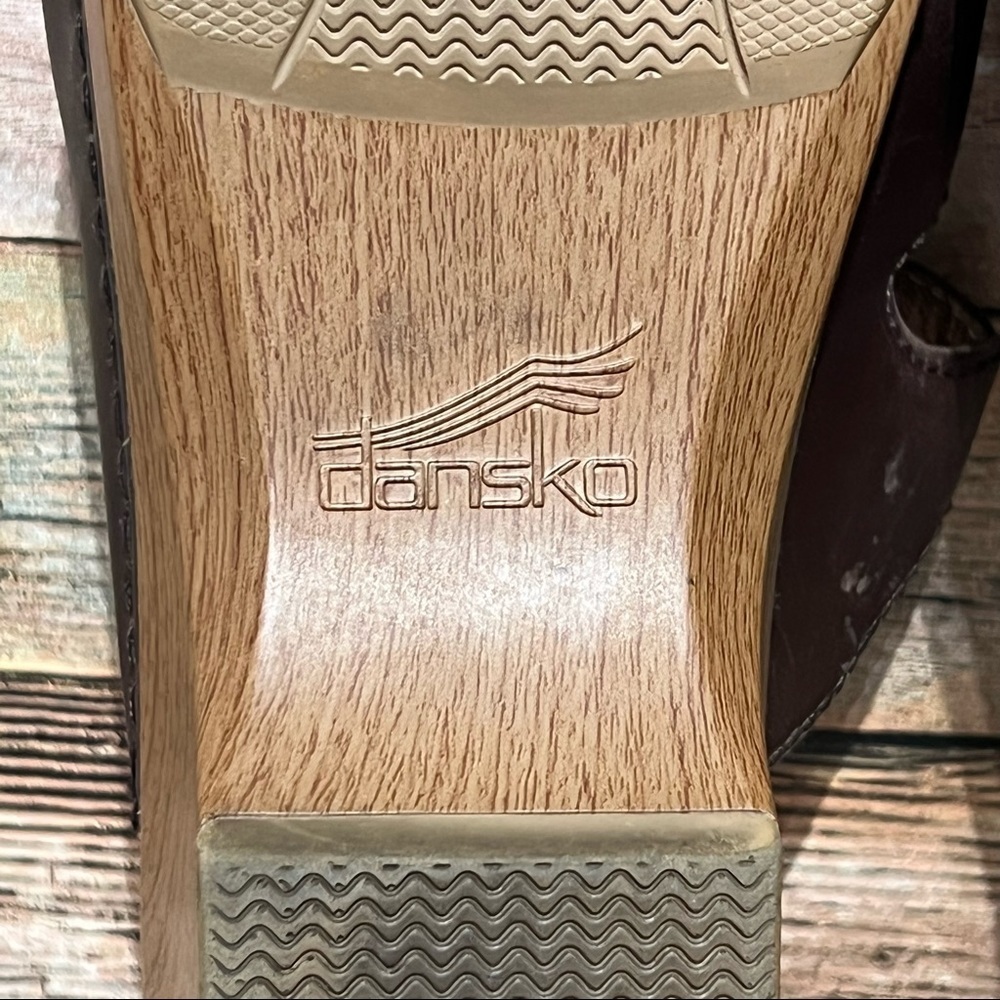 Dansko Brown Leather Sela Sandals - Picture 8 of 8